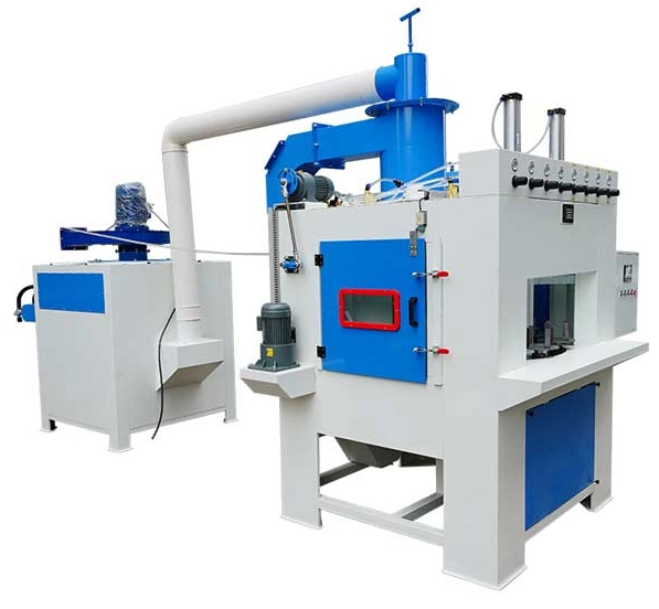 Automatic Rotary Turntable Batch Sand Blasting Machine