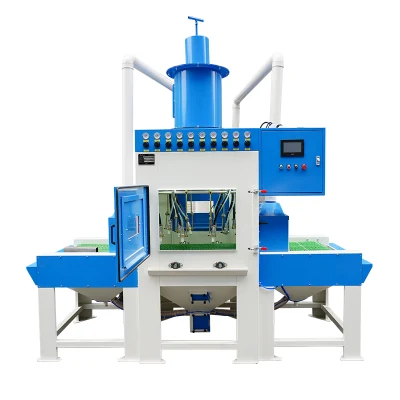 Automatische Sandstrahlmaschine mit hoher Produktivität, kontinuierliches Sandstrahlsystem